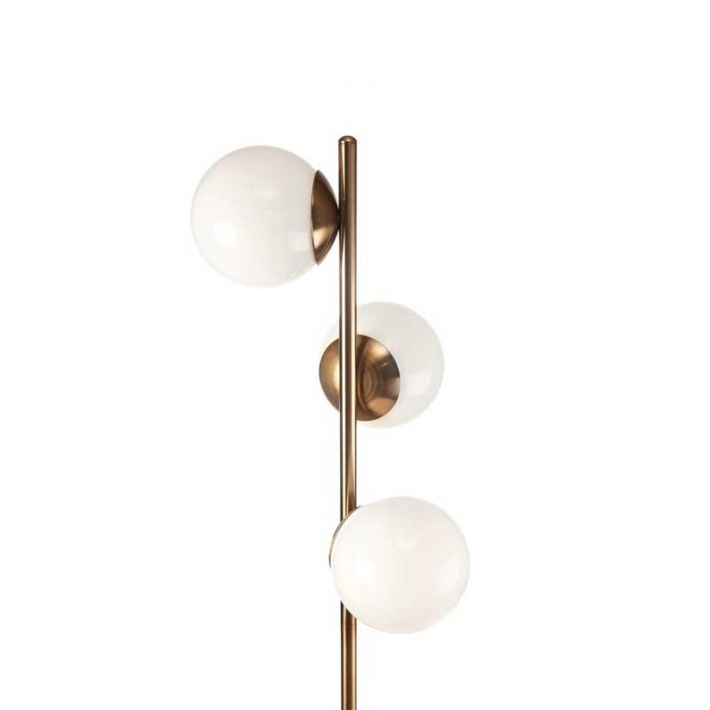 The Black Goose Floor Lamp 1G125 Glass and Gold Metal