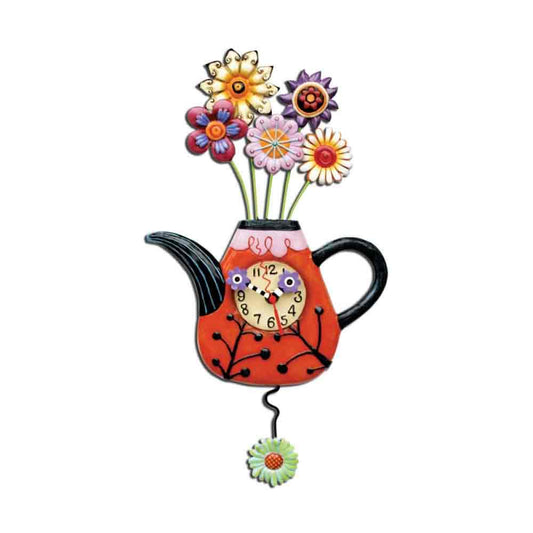 Allen Design Orologio a Pendolo Flower Tea Ful P9014