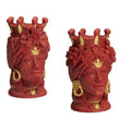 Palais Royal Coppia Teste di Moro Terracotta 28 cm
