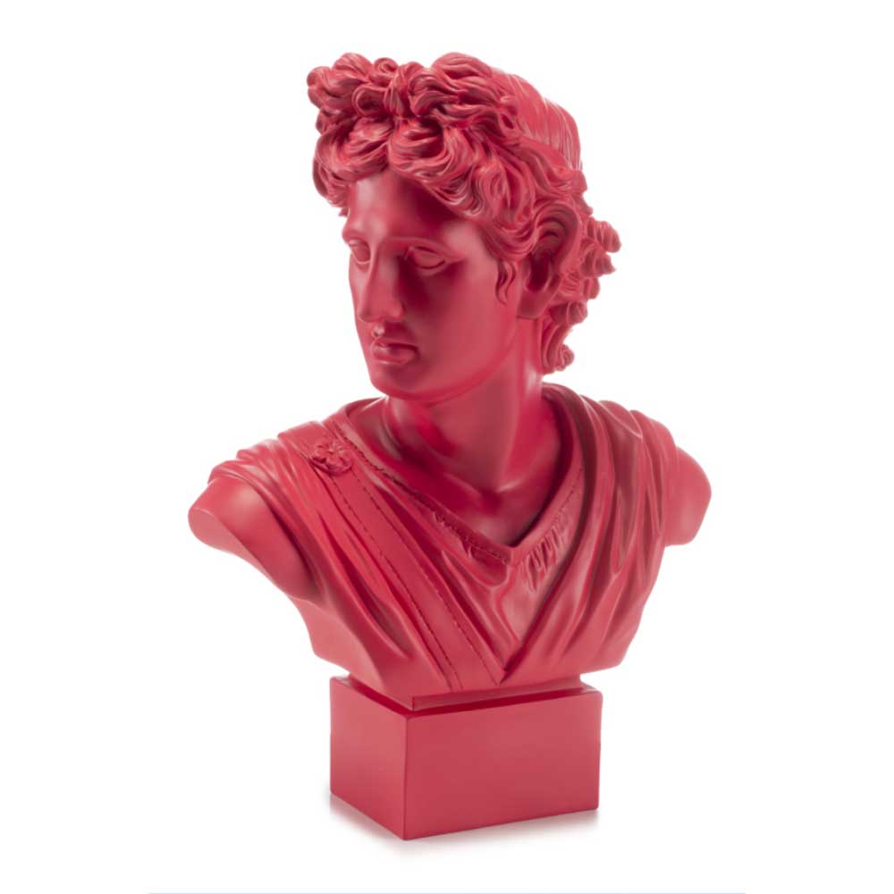 Palais Royal I Bellimbusti Busto Apollo Rosso Rubino 50 cm
