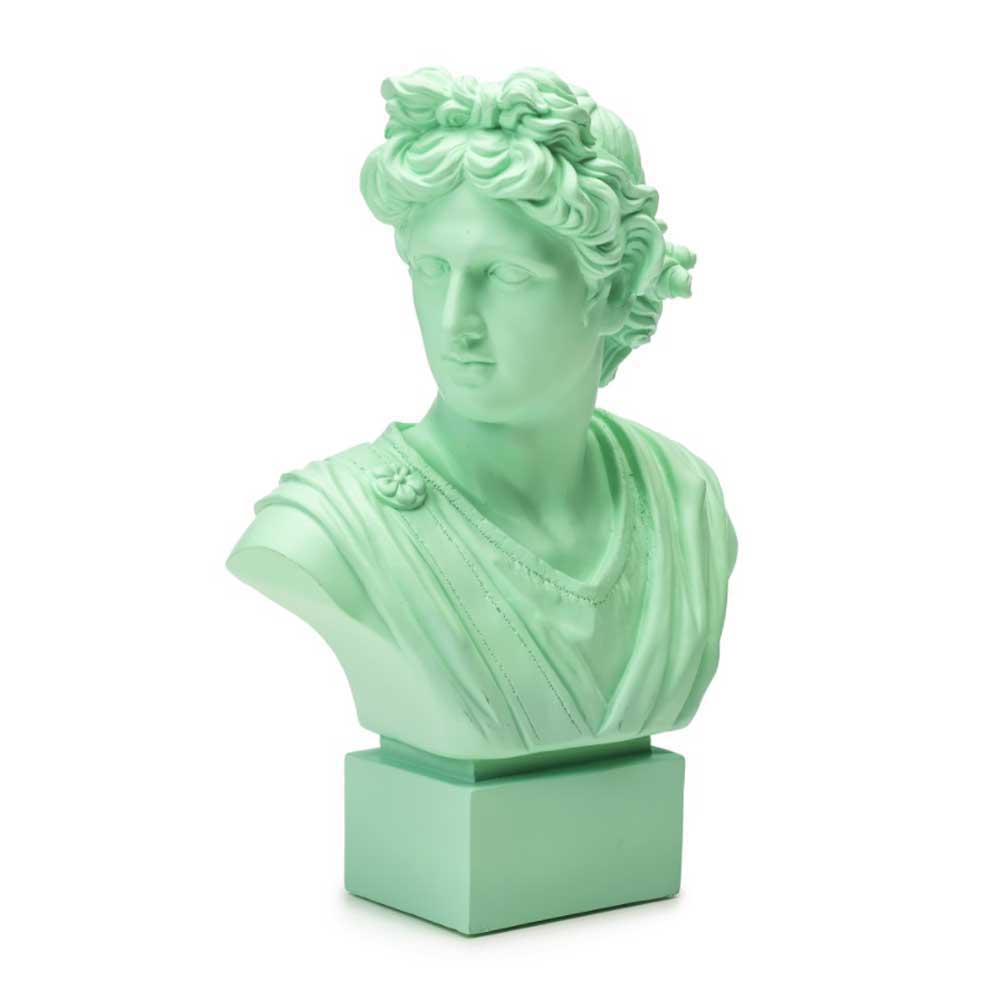 Palais Royal I Bellimbusti Busto Verde Acqua Apollo 50 cm