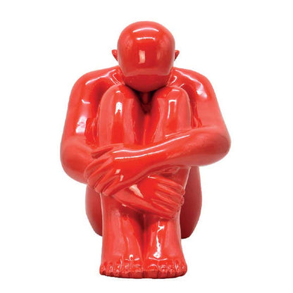 Ambienti Glamour Scultura Red Thinker