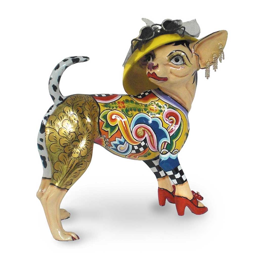 Tom's Drag Standing Chihuahua Sculpture Frida L 4074