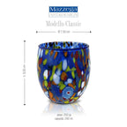 Mazzega Art &amp; Design Set 6 Classic Glasses The Colors of Murano