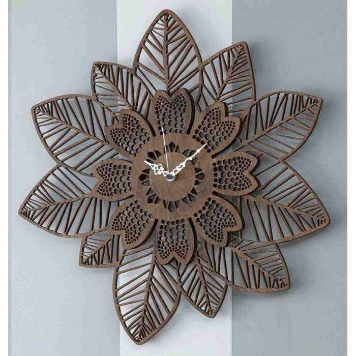 I Dettagli Orologio da Parete Foglie e Fiori - Tendenze Casa
