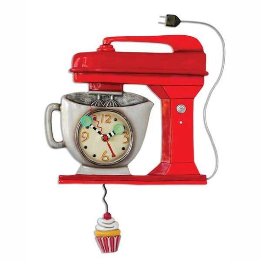 Allen Design Orologio da Parete  Mixer Vintage Rosso - Tendenze Casa