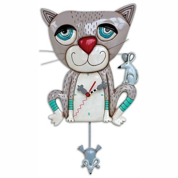 Allen Design Orologio da Parete Mouser Cat - Tendenze Casa