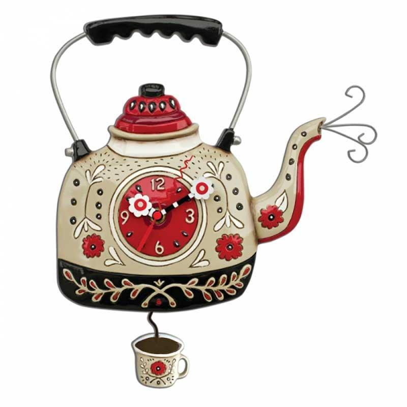 Allen Design Orologio a Pendolo Teakettle P1706 - Tendenze Casa