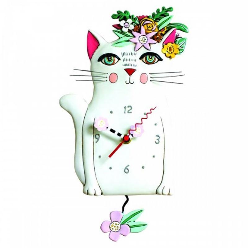 Allen Design Orologio a Pendolo Pretty Kitty P1993 - Tendenze Casa