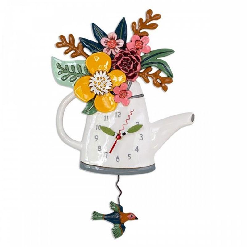 Allen Design Orologio a Pendolo Blossom Watering Can P1992 - Tendenze Casa